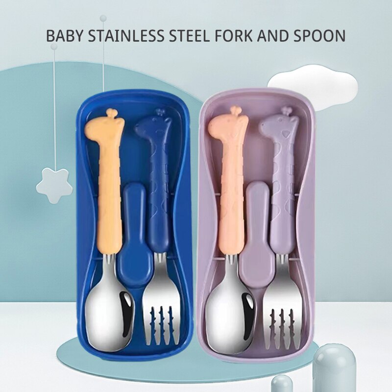 Baby Food Utensil - 2PCS Peralatan Makan Anak 304 Pisau