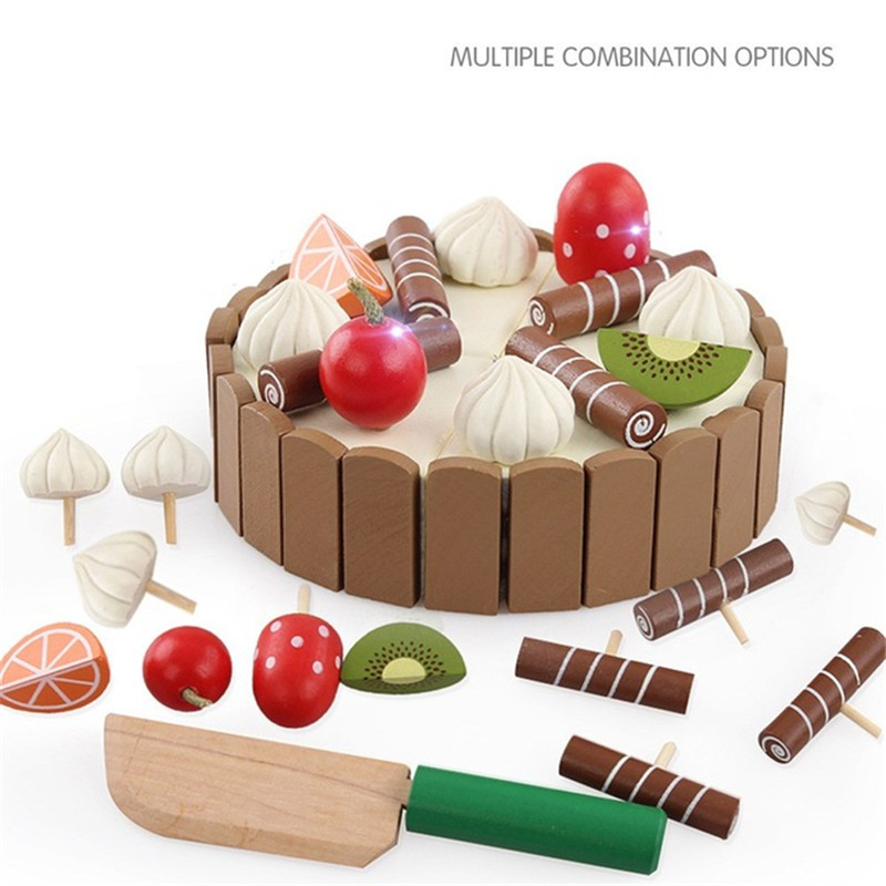 Baby Food Cooking Set - Mainan dapur anak kayu, permainan berpura-pura