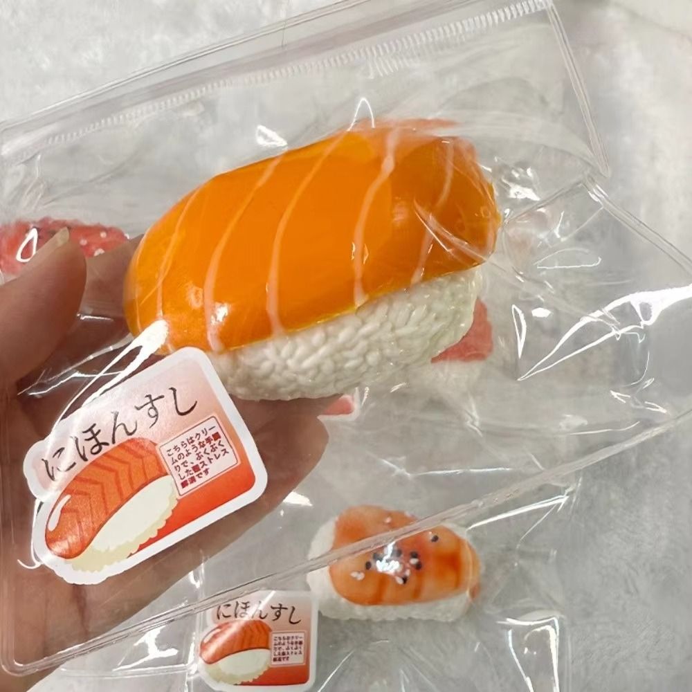 Baby Food Shrimp - Mainan Squishy Silikon Tekstur Krim Bentuk