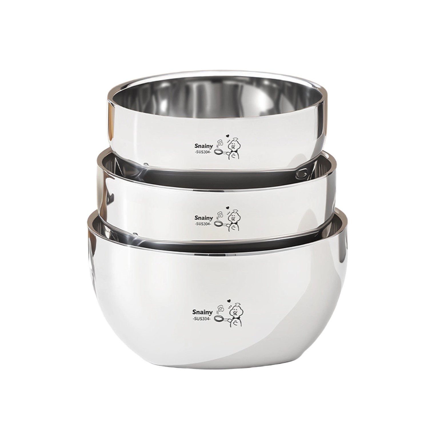Baby Food Bowl - Kapasitas 330ml/400ml/530ml, Mangkuk Stainless Steel 304,