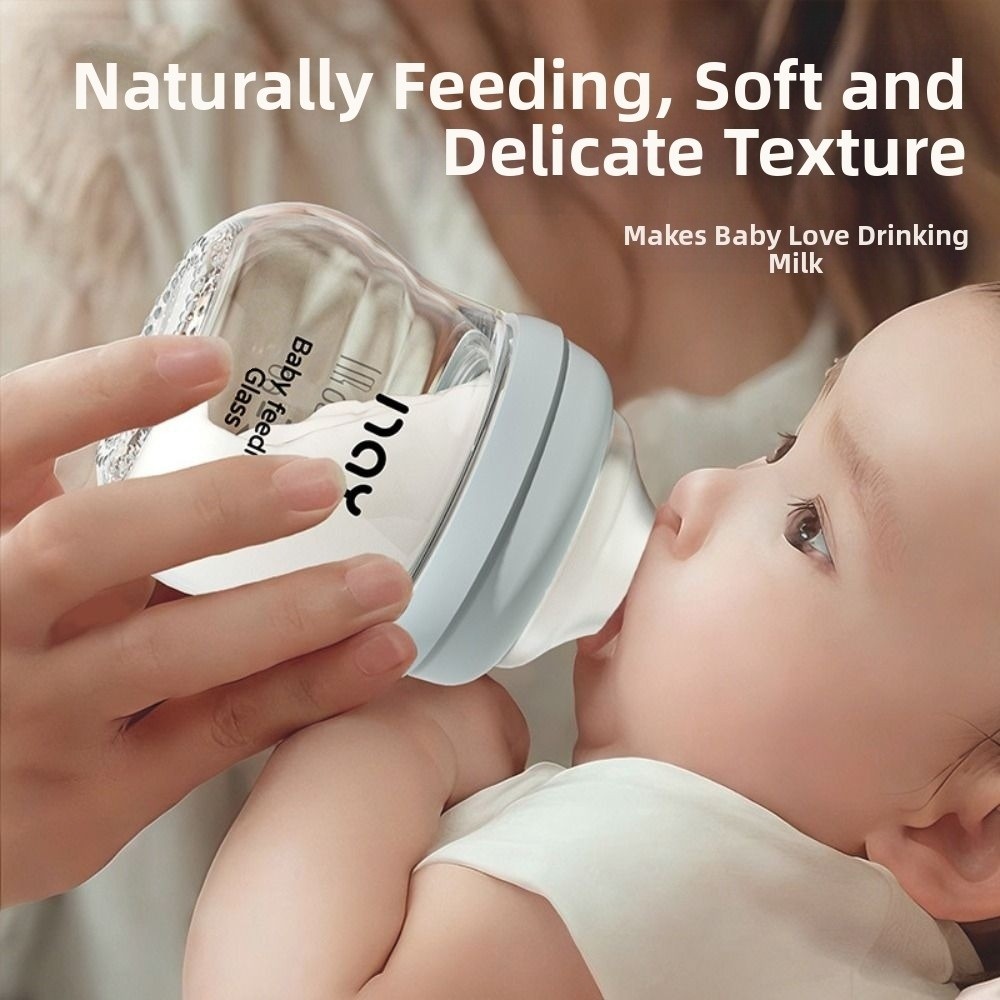 Baby Food Containers Glass - Botol Bayi Kaca Anti Perut Kembung