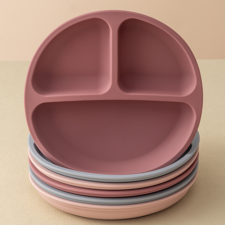 Baby Food Utensil - 1 buah piring makan silikon pengisap