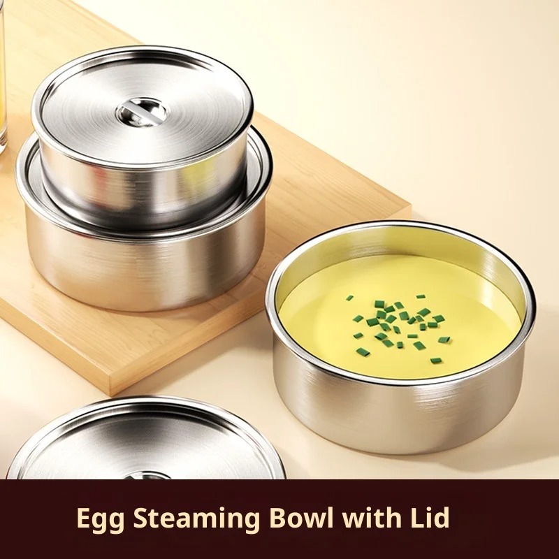 Baby Food Bowl - Mangkuk Kukus Stainless Steel dengan Tutup