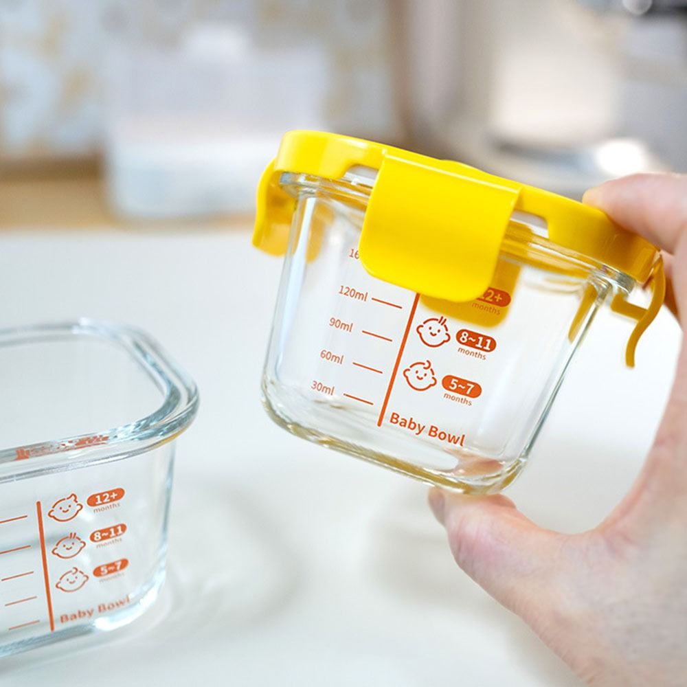 Baby Food Containers Glass - Kotak Penyimpanan Makanan Baru 170ml, Aman