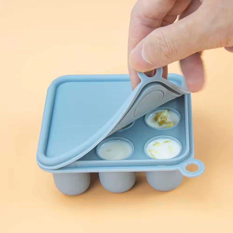 Baby Food Glass Containers - Cetakan Beku Makanan Bayi Silikon dengan