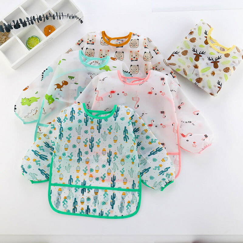 Bib Long Sleeve - Celemek bayi baru lucu anak bayi