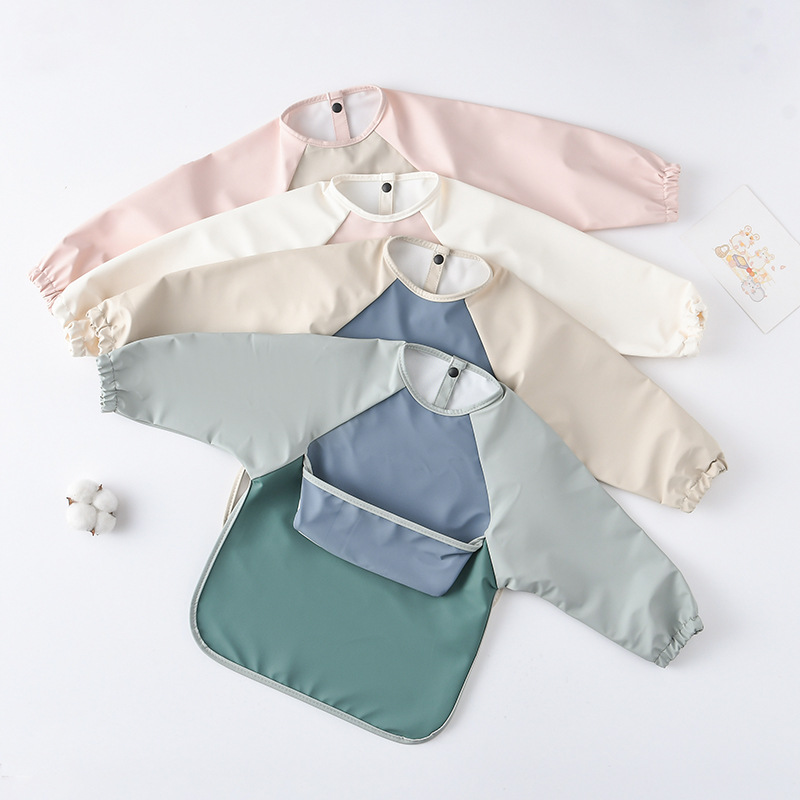 Celemek PU lengan panjang bayi - Bib Long Sleeve ulasan dan harga