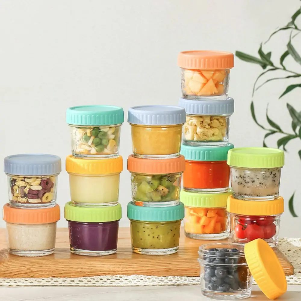 6 buah toples kaca serbaguna u - Baby Food Glass Containers ulasan dan harga