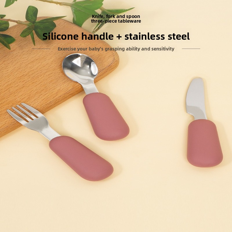 Set peralatan makan bayi dari  - Baby Food Knife Set ulasan dan harga