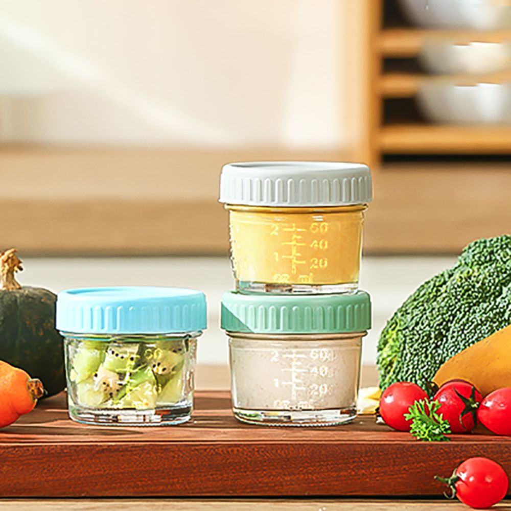6pcs Stoples Kaca Mason Jar un - Baby Food Containers Glass ulasan dan harga