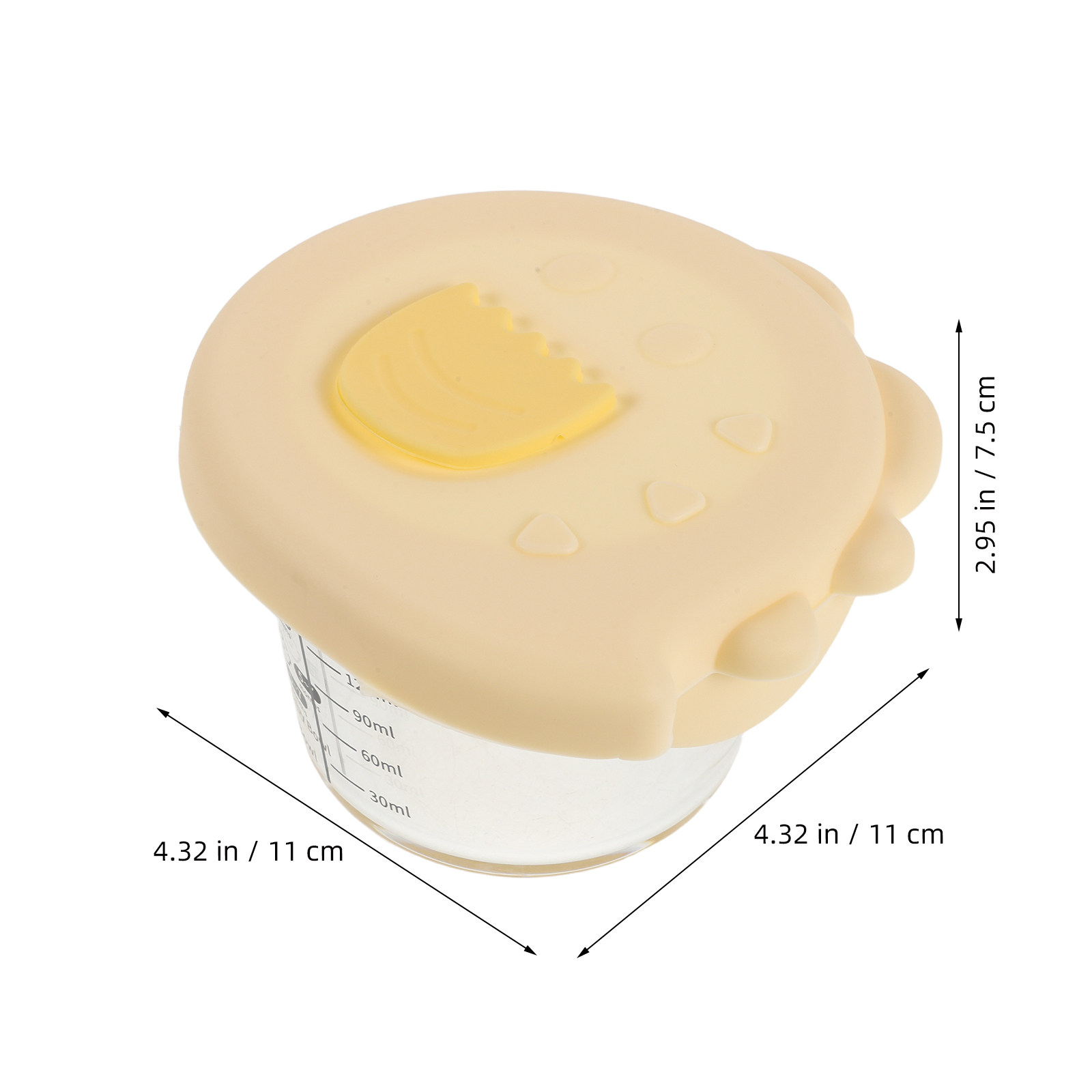 2Pcs Mangkuk Kaca Penyimpanan  - Baby Food Containers Glass ulasan dan harga