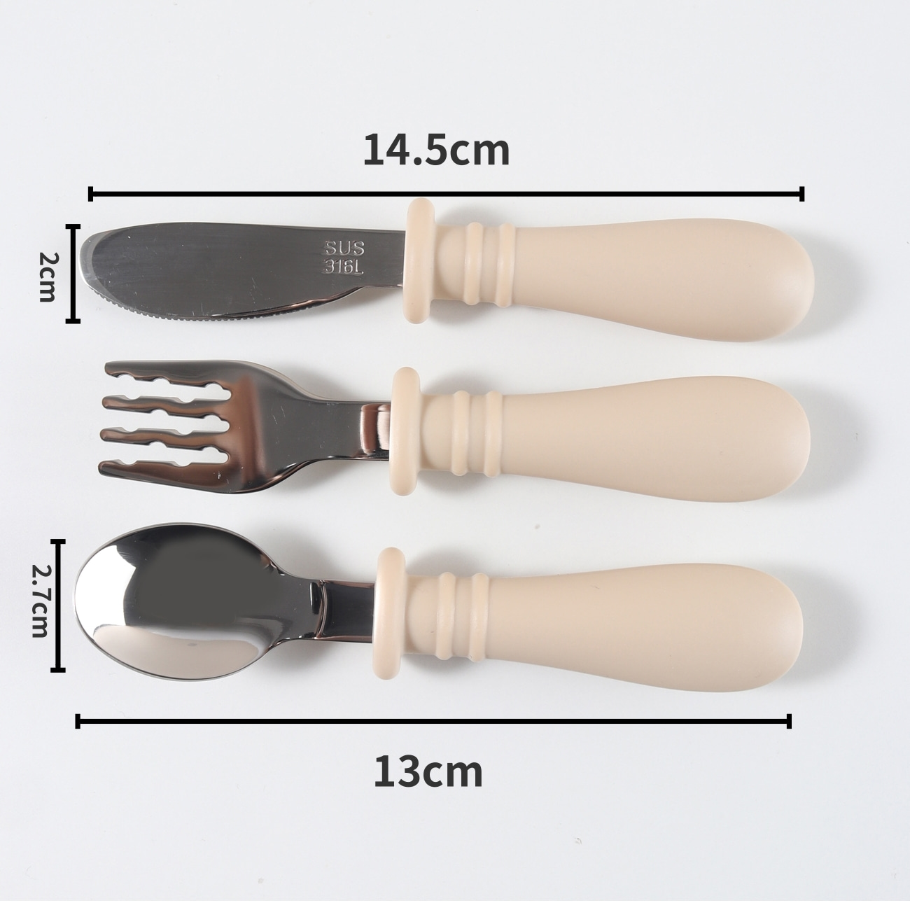 Set Sendok & Garpu Pisau Silik - Baby Food Knife Set ulasan dan harga