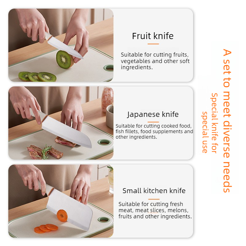 Set Pisau Dapur 3 Buah Pisau M - Baby Food Knife Set ulasan dan harga