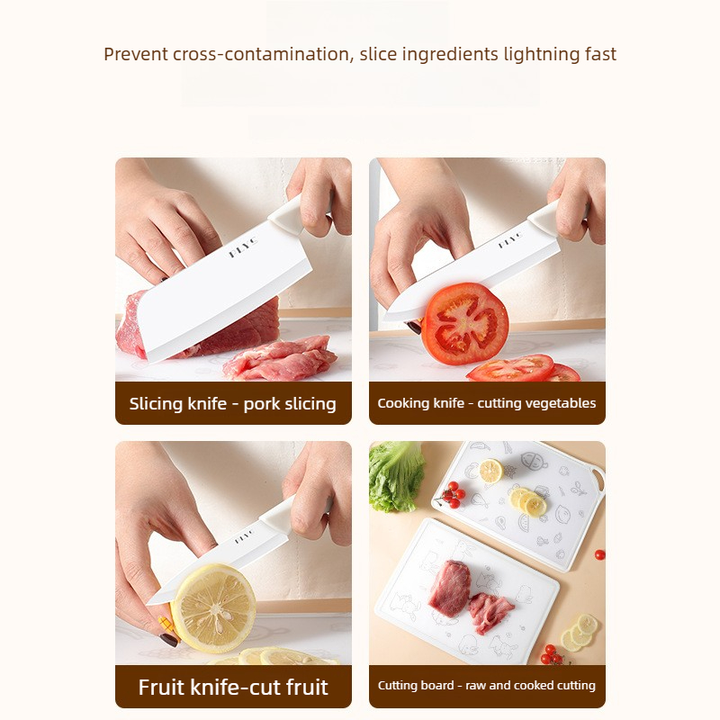 Set Pisau Keramik & Talenan, K - Baby Food Knife Set ulasan dan harga