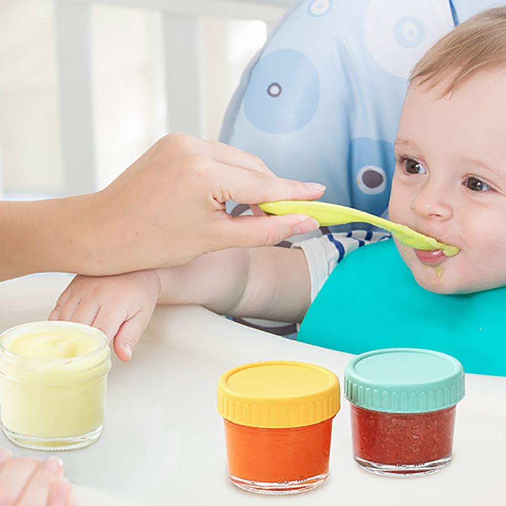 6 Buah Stoples Makanan Bayi Ka - Baby Food Containers Glass ulasan dan harga