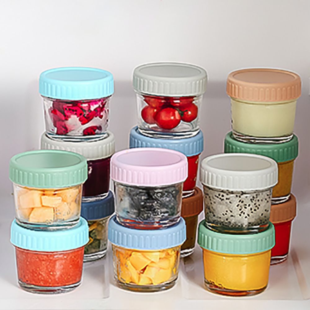 6 Buah Toples Makanan Bayi Kac - Baby Food Containers Glass ulasan dan harga