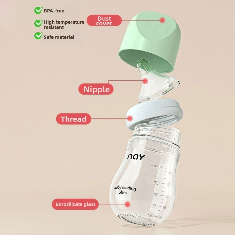 Botol Bayi Kaca Anti Perut Kem - Baby Food Containers Glass ulasan dan harga