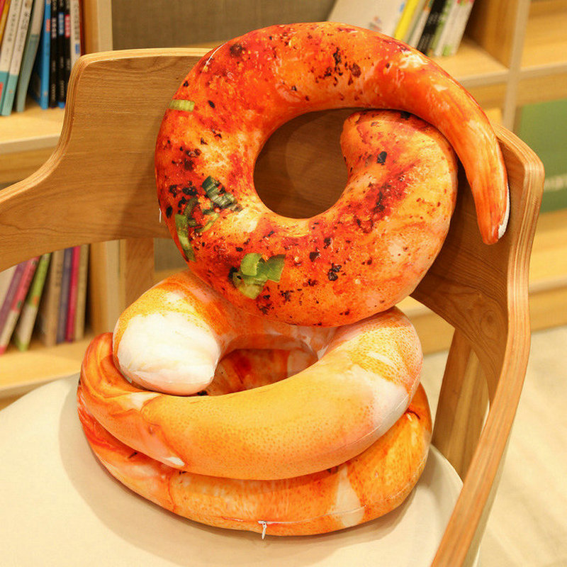 Bantal hewan udang kartun 40cm - Baby Food Shrimp ulasan dan harga