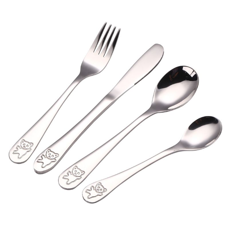 4 Buah/Set Sendok Teh Bayi Sen - Baby Food Knife Set ulasan dan harga