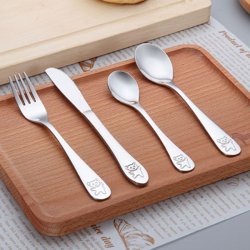 4 Buah/Set Sendok Teh Bayi Sen - Baby Food Knife Set ulasan dan harga