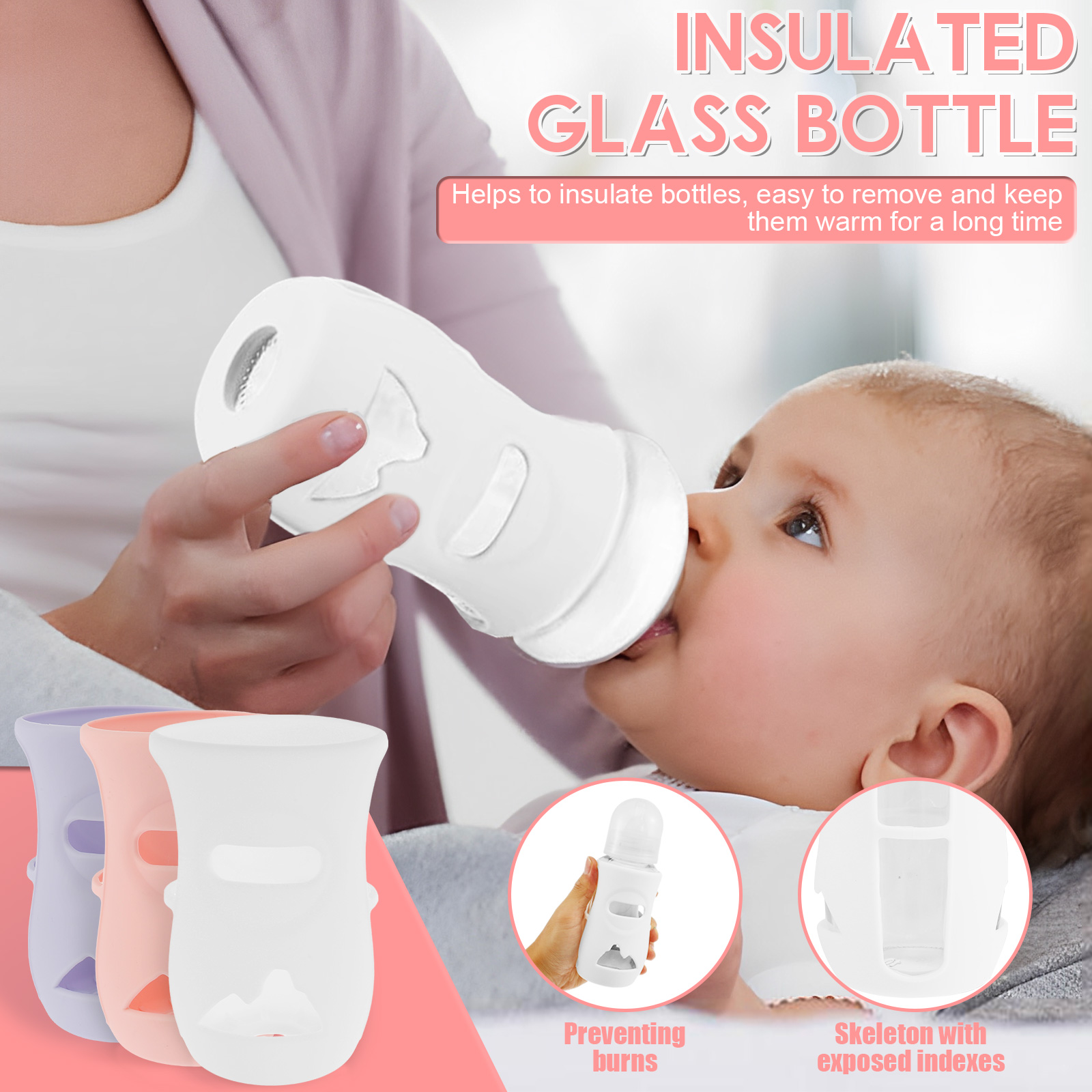 Penutup botol silikon lengan b - Baby Food Containers Glass ulasan dan harga