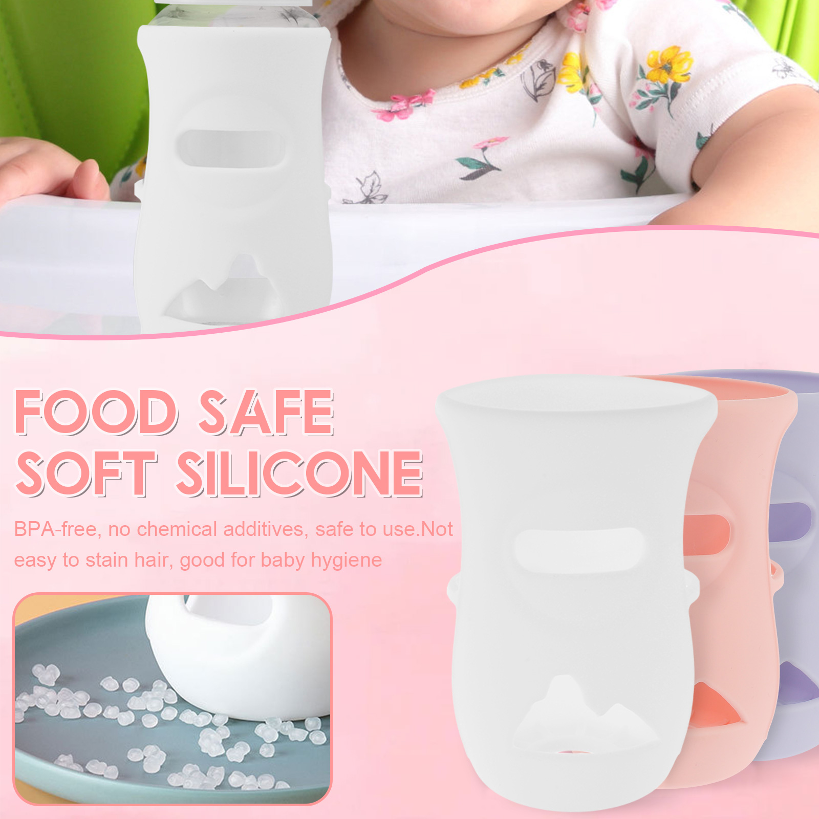 Penutup botol silikon lengan b - Baby Food Containers Glass ulasan dan harga