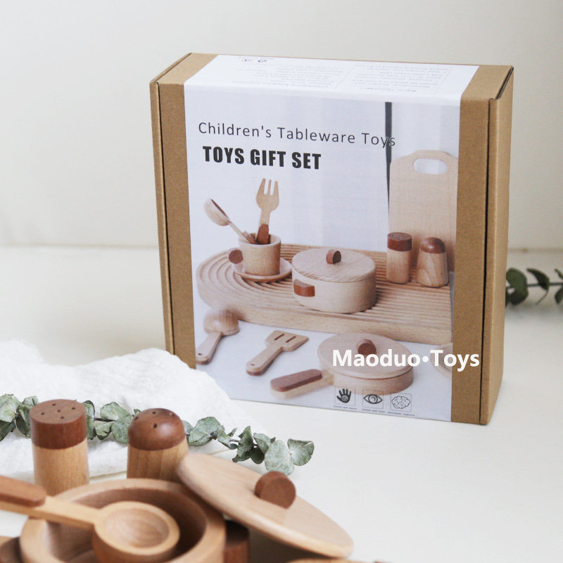 Mainan Dapur Kayu Beech Maoduo - Baby Food Utensil ulasan dan harga