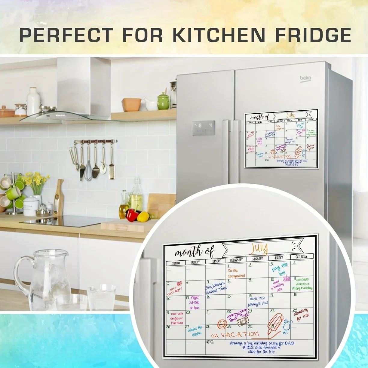 Papan Tulis Kalender Bulanan M - Baby Food Schedule ulasan dan harga
