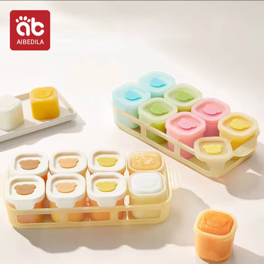 AIBEDILA Baki Silikon untuk Ma - Baby Food Containers Glass ulasan dan harga