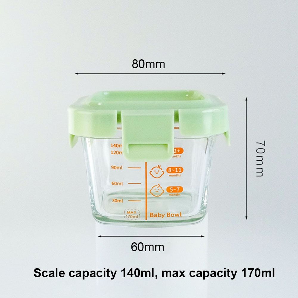 Kotak Penyimpanan Makanan Baru - Baby Food Containers Glass ulasan dan harga