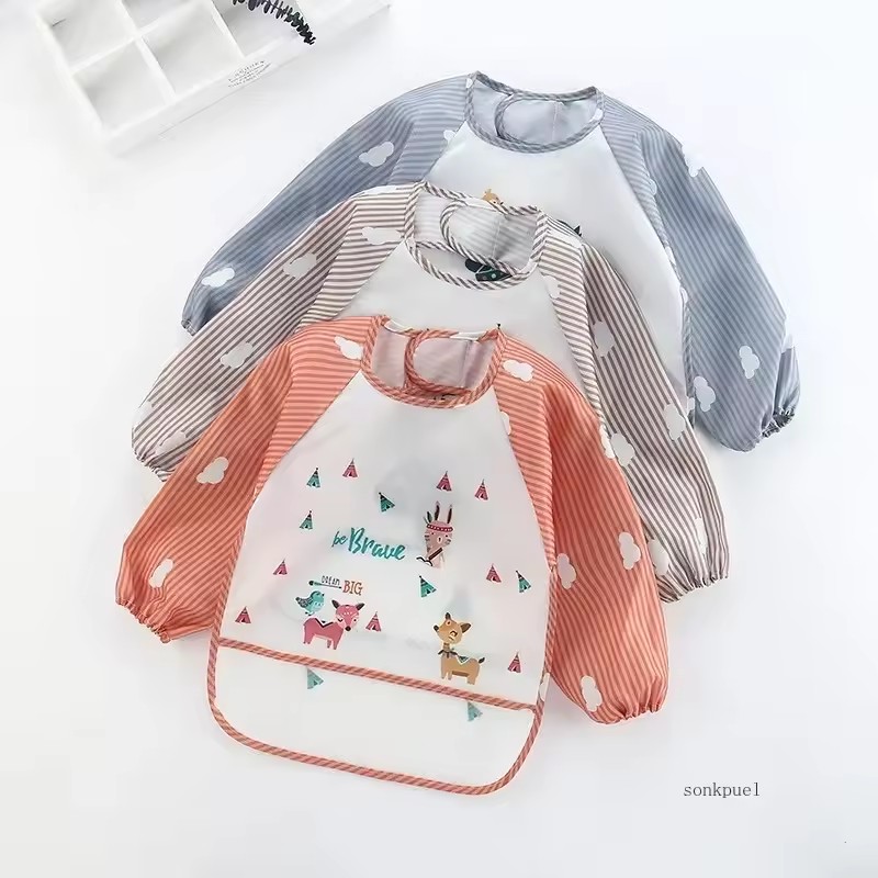1-5 Buah For1-3Year Syal Lenga - Bib Long Sleeve ulasan dan harga