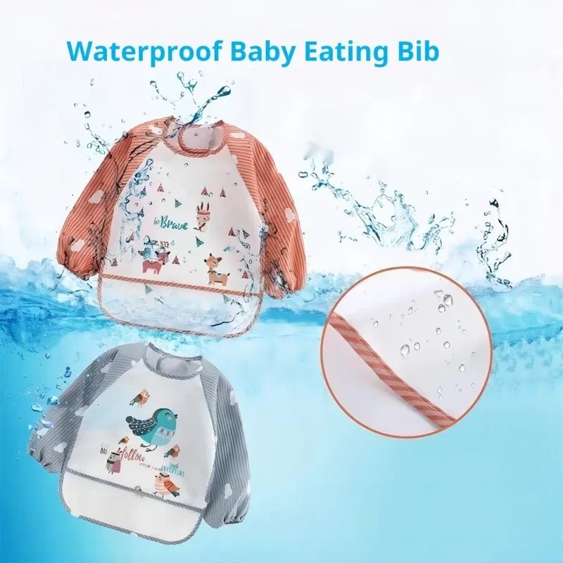 1-5 Buah For1-3Year Syal Lenga - Bib Long Sleeve ulasan dan harga