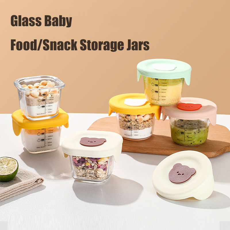 Stoples penyimpanan makanan ka - Baby Food Glass Containers ulasan dan harga