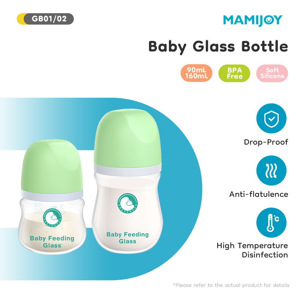 MAMIJOY 1PCS Botol Susu Bayi B - Baby Food Containers Glass ulasan dan harga
