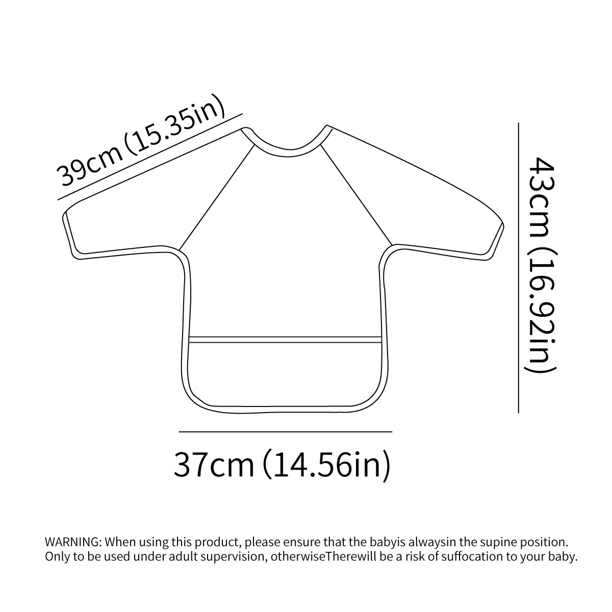 Celemek Bayi Lengan Panjang Da - Bib Long Sleeve ulasan dan harga