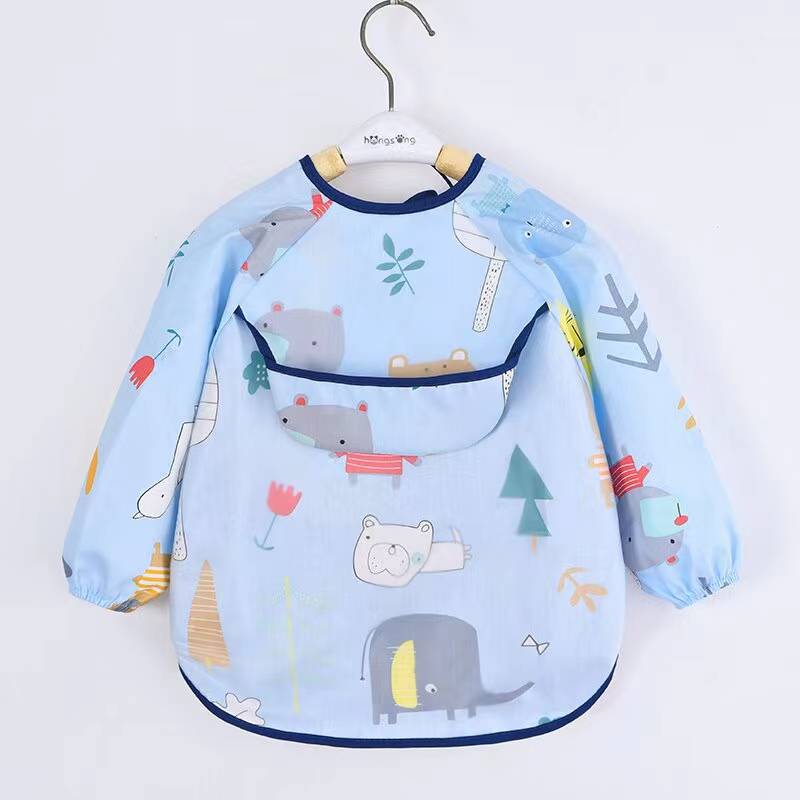 Celemek Bayi Anak Balita Syal  - Bib Long Sleeve ulasan dan harga