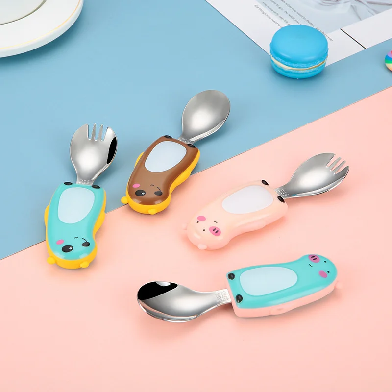 304 Set Peralatan Makan Portab - Baby Food Knife Set ulasan dan harga