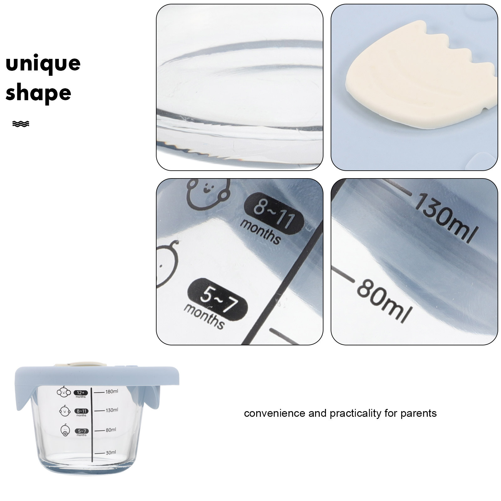 Mangkuk Kaca untuk Menyimpan M - Baby Food Glass Containers ulasan dan harga