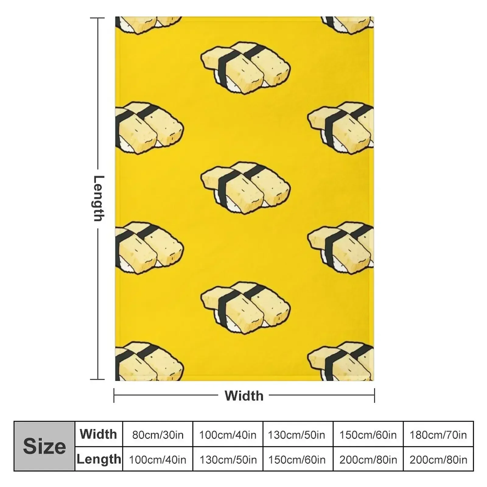 Selimut Motif Sushi Tamago Tel - Baby Food Japanese ulasan dan harga